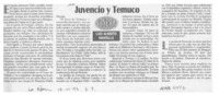 Juvencio y Temuco  [artículo] Luis Alberto Mansilla.