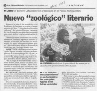 Nuevo "zoologógico " literario  [artículo].
