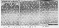 Cartas de amor  [artículo] Ramón Díaz Eterovic.