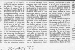 Sobre Moulian  [artículo] Guillermo Tejeda.