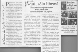 Folclor religioso chileno  [artículo] Jorge Abasolo Aravena.