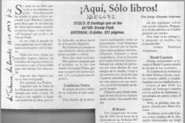 El Santiago que se fue  [artículo] Jorge Abasolo Aravena.