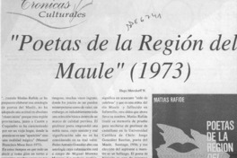 "Poetas de la región del Maule"  [artículo] Hugo Metzdorff N.