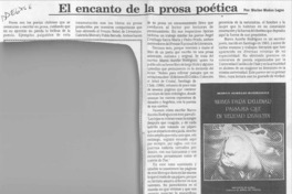 El encanto de la prosa poética  [artículo] Marino Muñoz Lagos.