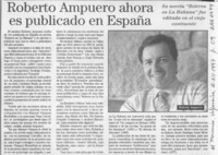 Roberto Ampuero ahora es publicado en España  [artículo].