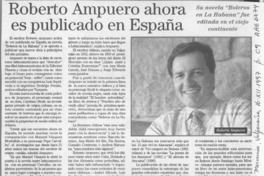Roberto Ampuero ahora es publicado en España  [artículo].