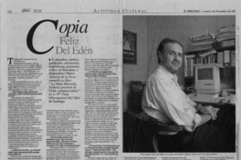 Copia feliz del Edén  [artículo] José Miguel Izquierdo S.