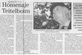 El Homenaje de Teitelboim  [artículo].