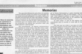 Memorias  [artículo].