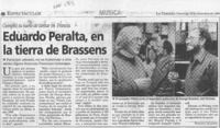 Eduardo Peralta, en la tierra de Brassens  [artículo].