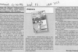 Poemas de jugar Valparaíso  [artículo] Hernán Poblete Varas.