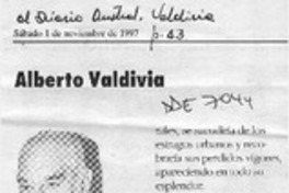 Alberto Valdivia  [artículo] Hernán de la Carrera Cruz.
