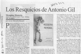 Los resquicios de Antonio Gil  [artículo] Javier Edwards Renard.