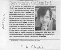 Benjamín Galemiri  [artículo].