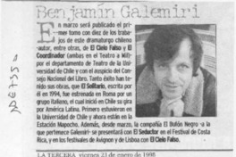Benjamín Galemiri  [artículo].