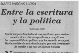 Vargas Llosa en "La Segunda", almuerzo con líderes de opinión