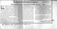 Raíces indoamericanas