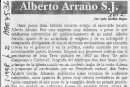 Alberto Arraño S.J.  [artículo] Luis Merino Reyes.