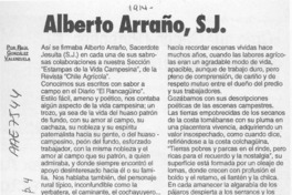 Alberto Arraño S.J. : [artículo]
