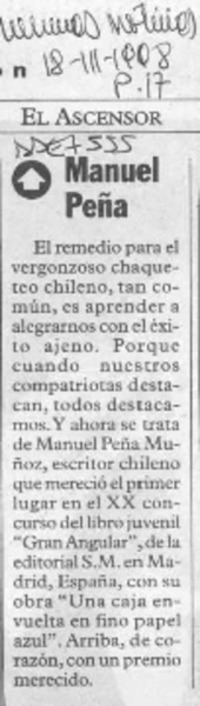 Manuel Peña  [artículo].