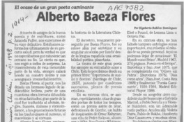 Alberto Baeza Flores  [artículo] Rigoberto Rubilar Domínguez.