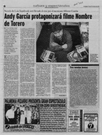 Andy García protagonizará filme nombre de Torero