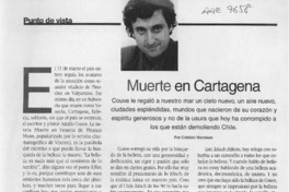 Muerte en Cartagena  [artículo] Cristián Warnken.