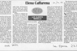 Elena Caffarena  [artículo] Luis Alberto Mansilla.