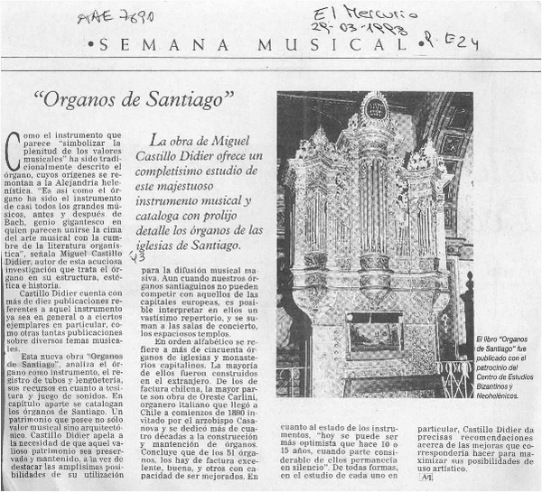 Organos de Santiago  [artículo].