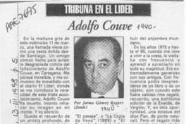 Adolfo Couve  [artículo] Jaime Gómez Rogers.