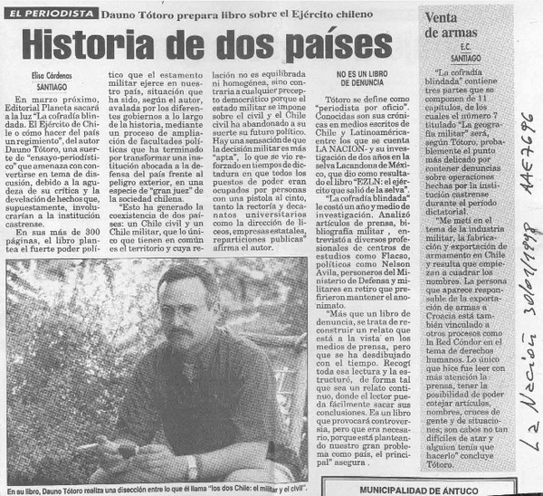 Historia de dos países  [artículo] Elisa Cárdenas.