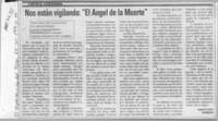 Nos están vigilando, "El Angel de la Muerte"  [artículo] Gabriel Castro Rodríguez.