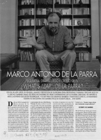 What's "zap", de la Parra?  [artículo] Gonzalo Vidal C.