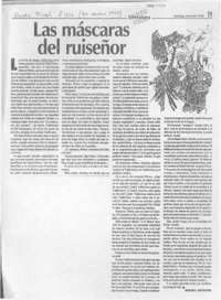 Las máscaras del ruiseñor  [artículo] Miguel Arteche.