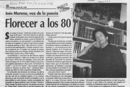 Florecer a los 80  [artículo] Sergio Villegas.
