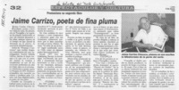 Jaime Carrizo, poeta de fina pluma  [artículo].