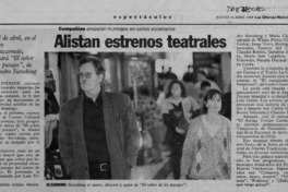Alistan estrenos teatrales  [artículo].