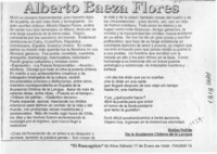 Alberto Baeza Flores  [artículo] Matías Rafide.