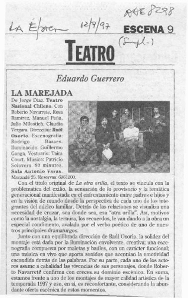 La marejada  [artículo] Eduardo Guerrero.