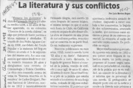 La Literatura y sus conflictos  [artículo] Luis Merino Reyes.