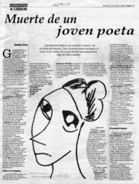 Muerte de un joven poeta  [artículo] Virginia Vidal.