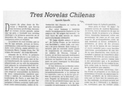 Tres novelas chilenas  [artículo] Agustín Squella.