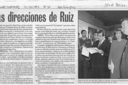 Las Direcciones de Ruiz  [artículo].