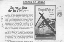 Un escritor de lo Chilote  [artículo] Mario Contreras Vega.