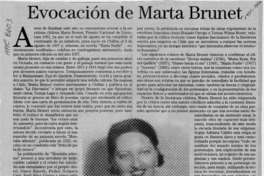 Evocación de Marta Brunet  [artículo] Eddie Morales Piña.