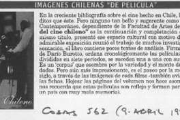Imágenes chilenas "de película"  [artículo].