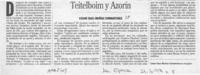 Teitelboim y Azorín  [artículo] César Díaz-Muñoz Cormatches.
