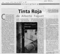 Tinta Roja, de Alberto Fuguet  [artículo] Jaime Herrera D'Arcangeli.