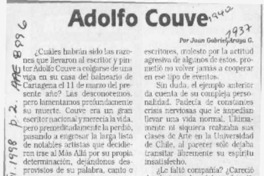 Adolfo Couve  [artículo] Juan Gabriel Araya G.