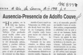 Ausencia-Presencia de Adolfo Couve  [artículo] Elba Elena Jiménez.